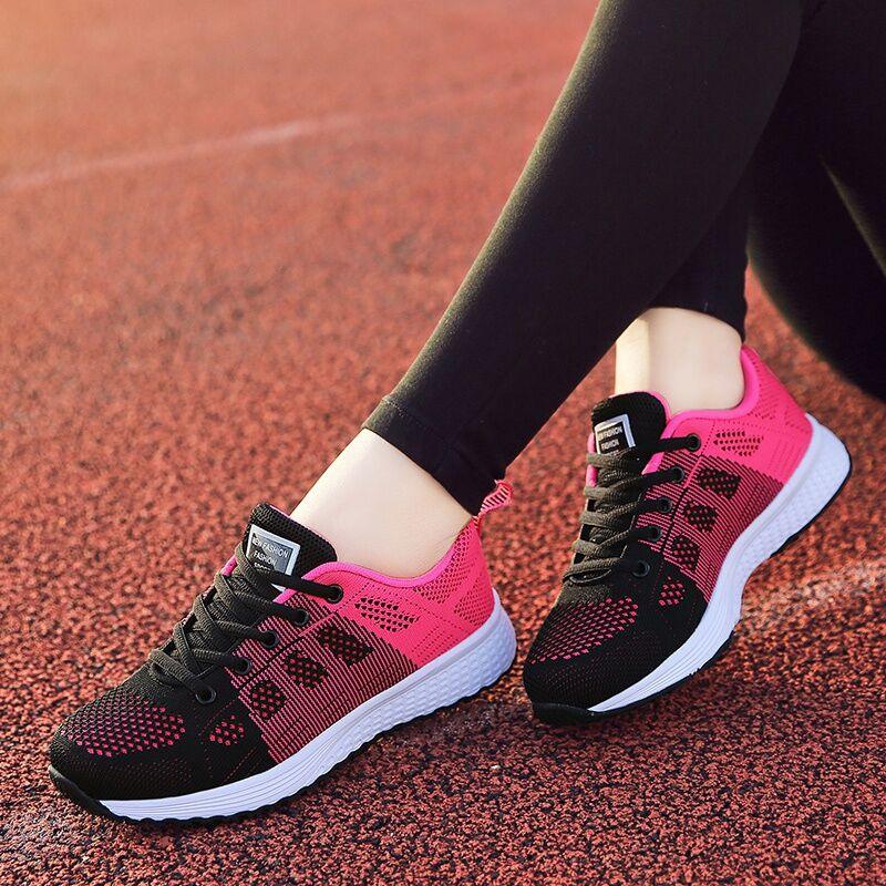Women's Lightweight Breathable Mesh Walking Sneakers, Casual Flats