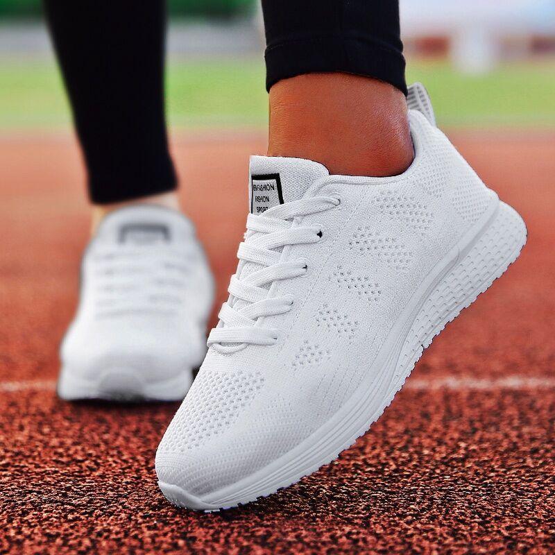 Women's Lightweight Breathable Mesh Walking Sneakers, Casual Flats