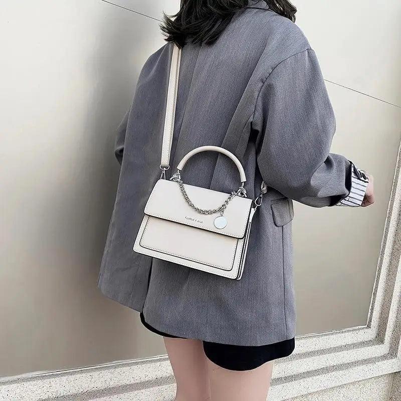 Modern Square PU Leather Shoulder Bag for Women