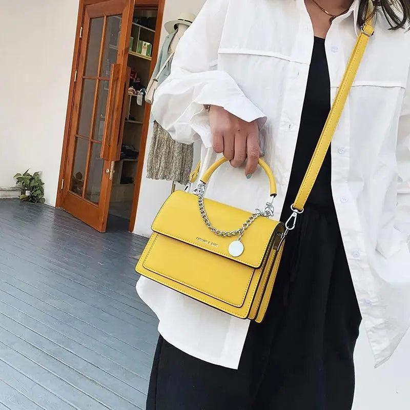 Modern Square PU Leather Shoulder Bag for Women