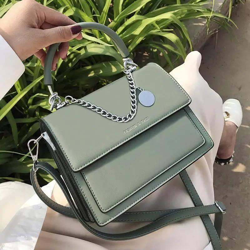 Modern Square PU Leather Shoulder Bag for Women
