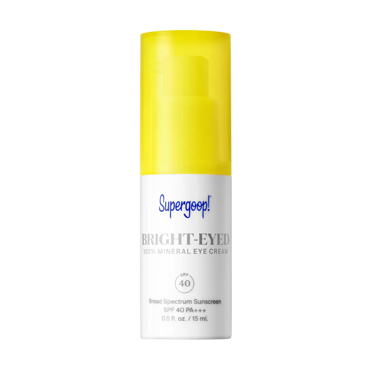 Supergoop! Bright-Eyed 100% Mineral Eye Cream SPF 40 with illuminating pink tint