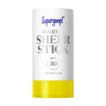 Supergoop! Mineral Sheer Stick SPF 30 white and yellow packaging