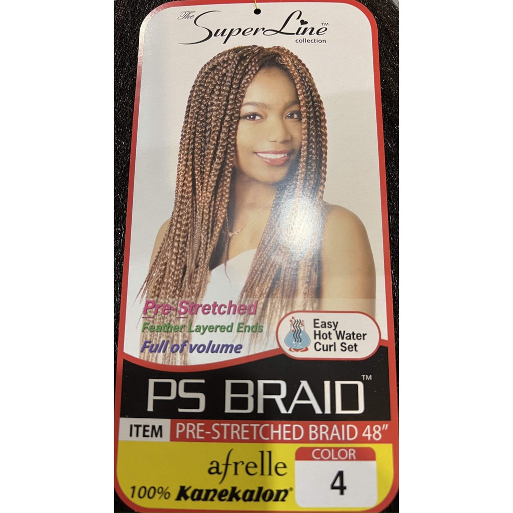 Dark brown 48 inch pre-stretched Kanekalon jumbo braid synthetic hair extensions