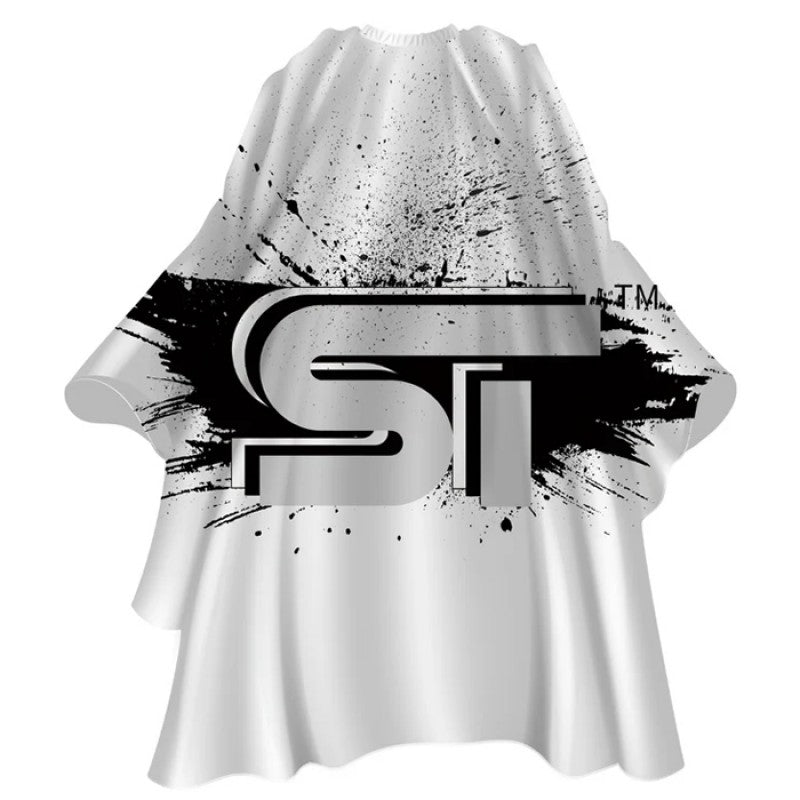 Supreme Premium Barber Cape in Ghost Ink with hook closure and waterproof finish