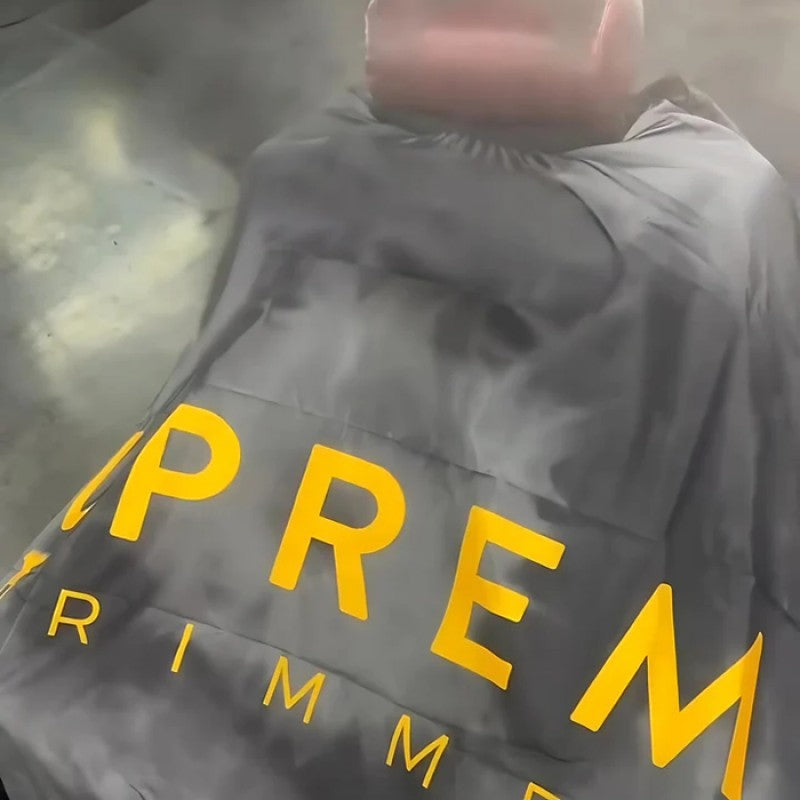Modern Smoke Ring Barber Cape for Professional Styling