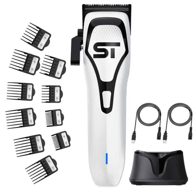 DarkStar 72 Vector Motor Hair Clipper - Professional White Trimmer