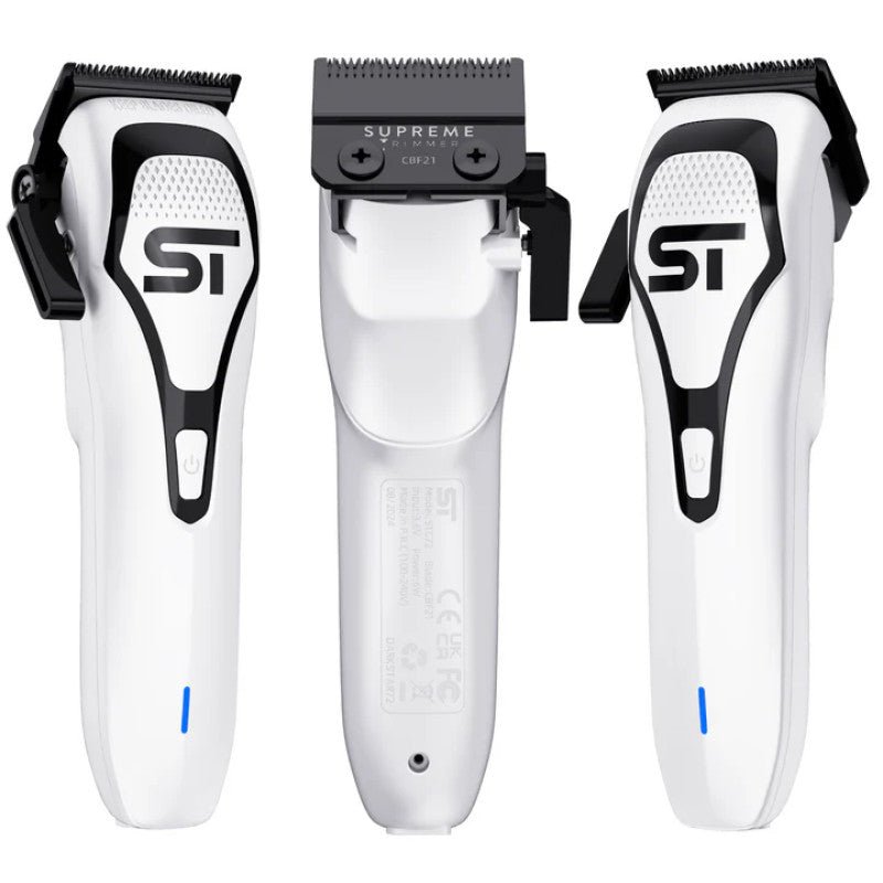 DarkStar 72 Vector Motor Hair Clipper - Professional White Trimmer