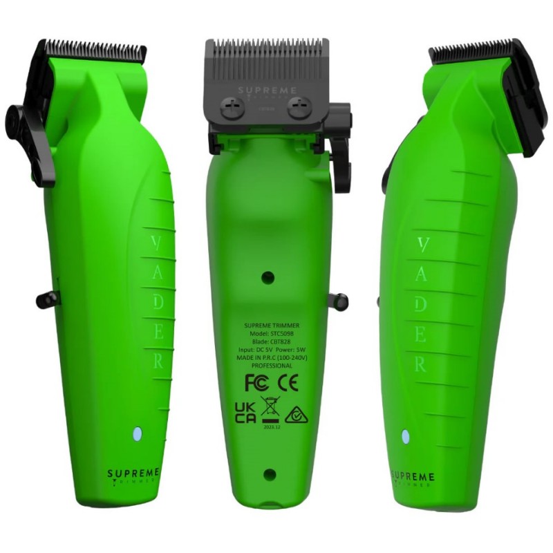 Vader Clipper BLDC Hair Trimmer - Acid/Green Professional Tool