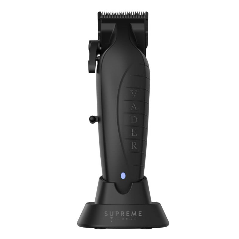 Professional Supreme Vader Clipper in sleek black finish for precision hair cutting