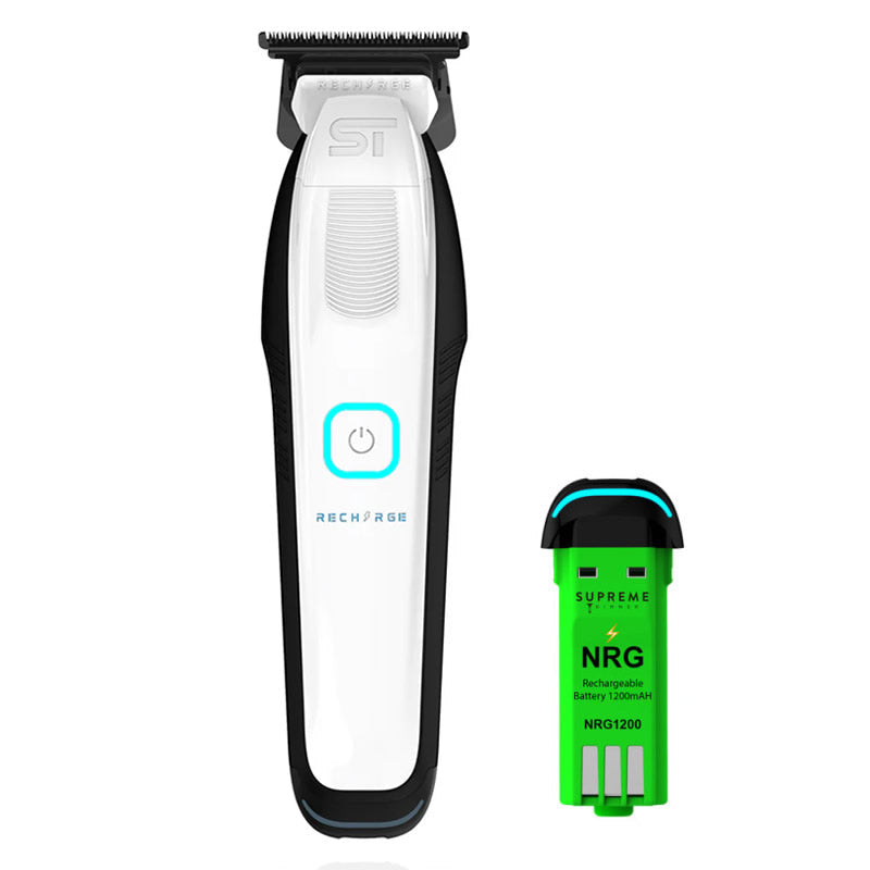 Supreme Recharge hair trimmer in white
