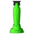 Supreme Vader professional hair trimmer in acid green color with DLC blade
