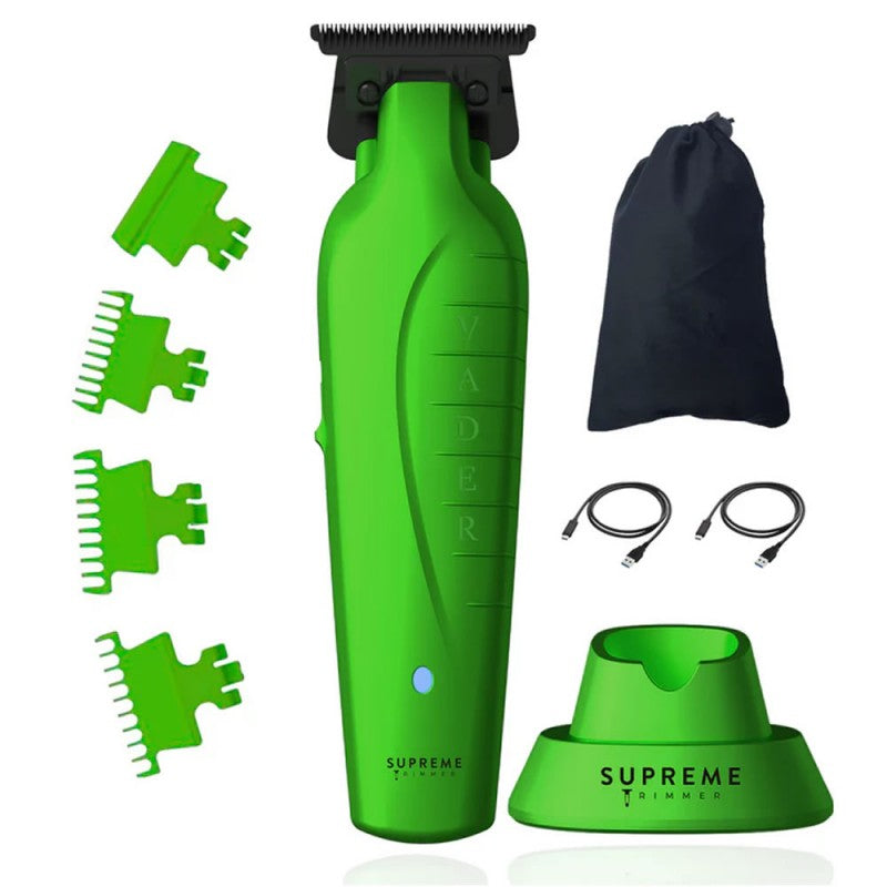 Vader Professional Hair Trimmer - Acid Green Precision Tool