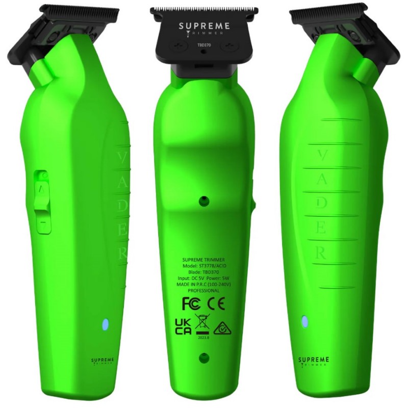 Vader Professional Hair Trimmer - Acid Green Precision Tool