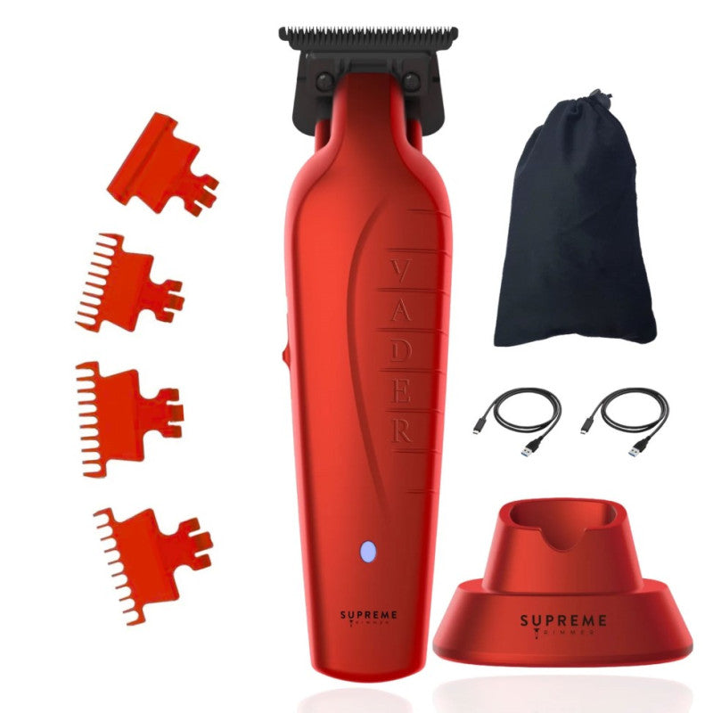 Vader Professional Hair Trimmer - Red Precision Styling Tool