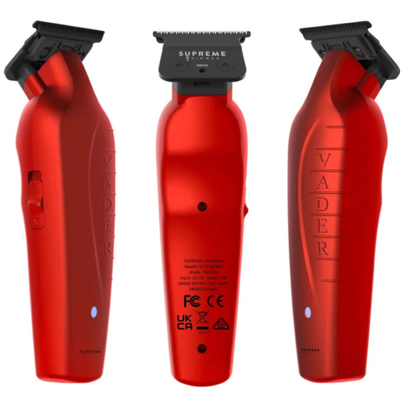 Vader Professional Hair Trimmer - Red Precision Styling Tool