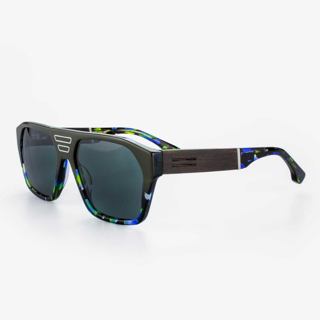 Surfside Oversized Acetate and Wood Sunglasses for Men and Women