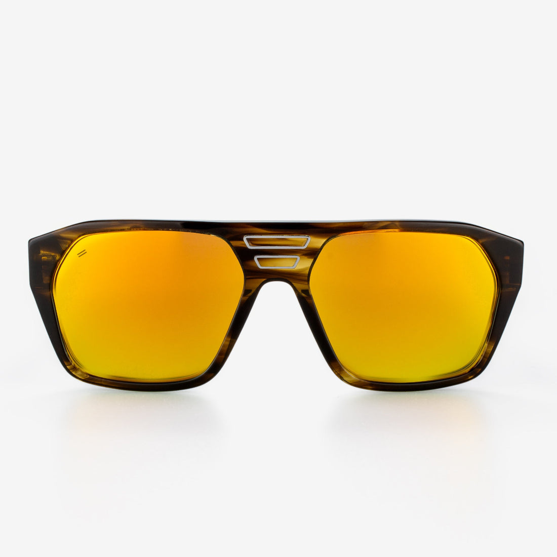 Surfside oversized sunglasses with a bold acetate and wood frame construction.