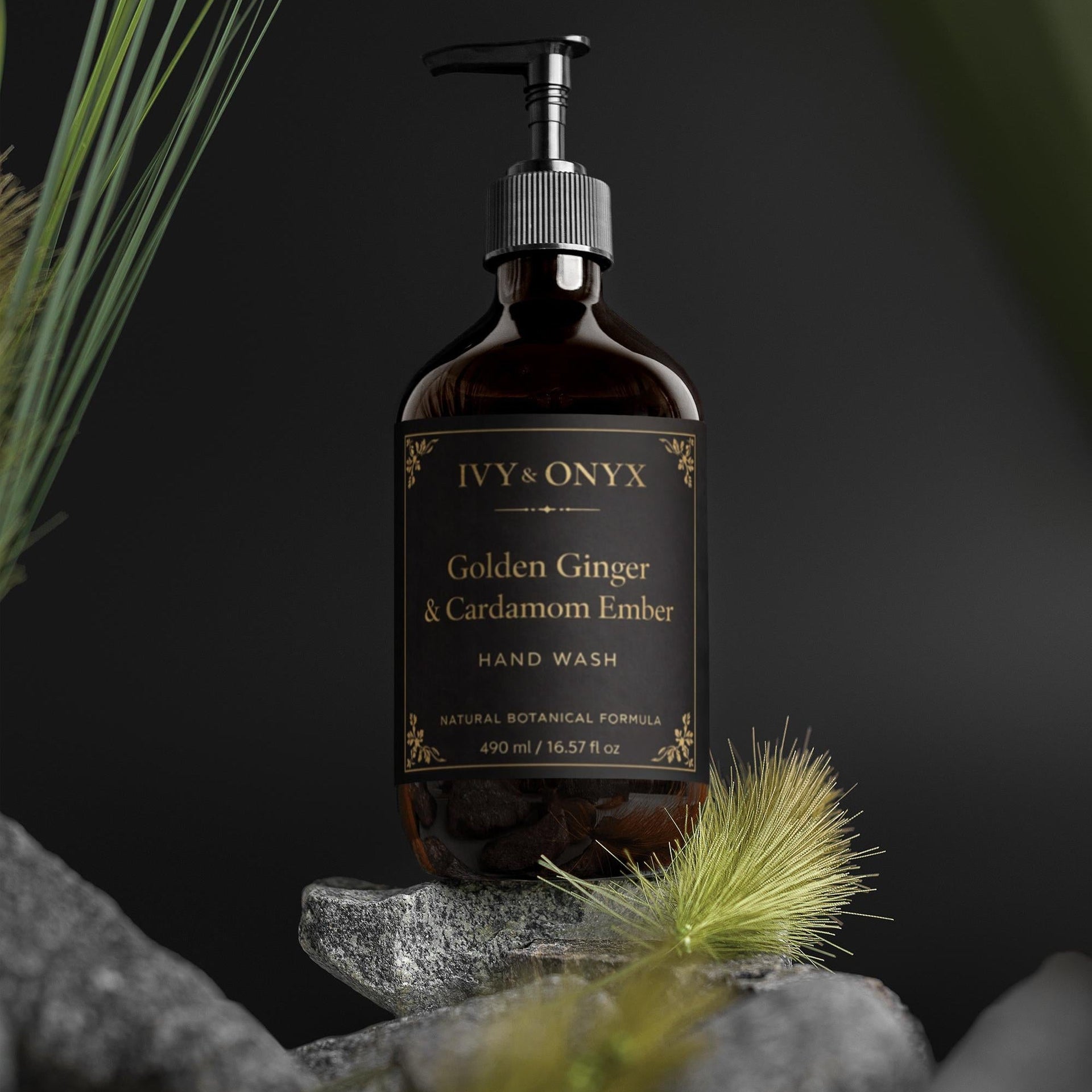 Golden Ginger & Cardamom Ember Luxury Hand Wash – 490ml