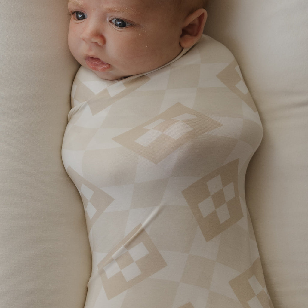 Bamboo Swaddle Throw Blanket 40x40 - Cottage Quilt