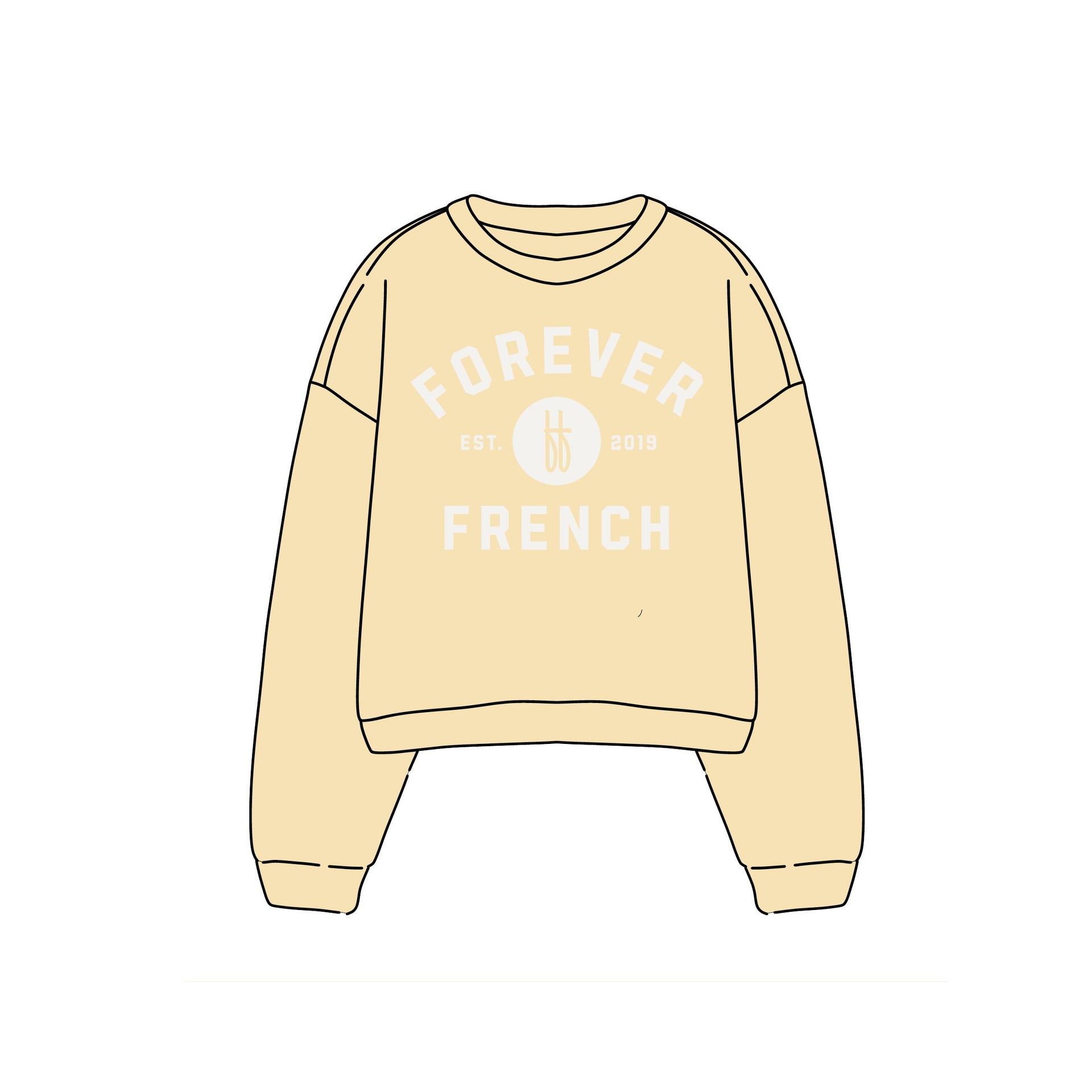 Adult Sweatshirt | ff Yellow