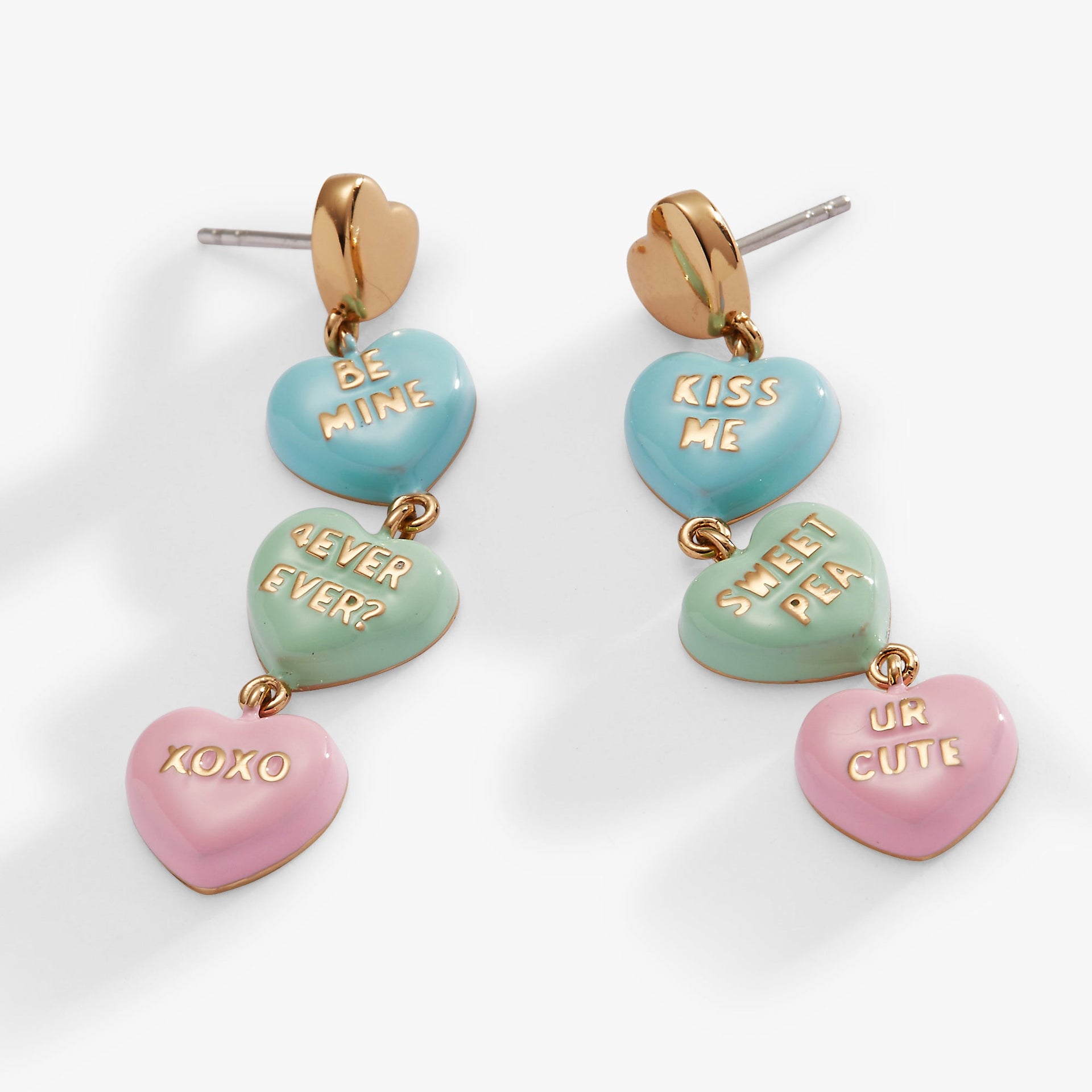 Sweethearts® Statement Drop Earrings with Heart-Shaped Candy Charms