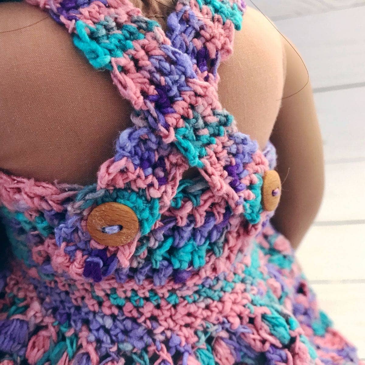 Sweetpea Sundress Crochet Kit for 18-inch Dolls - Pink, Purple, Teal