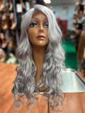 Houston Lace Front Synthetic Wig - Natural Swiss Lace Style