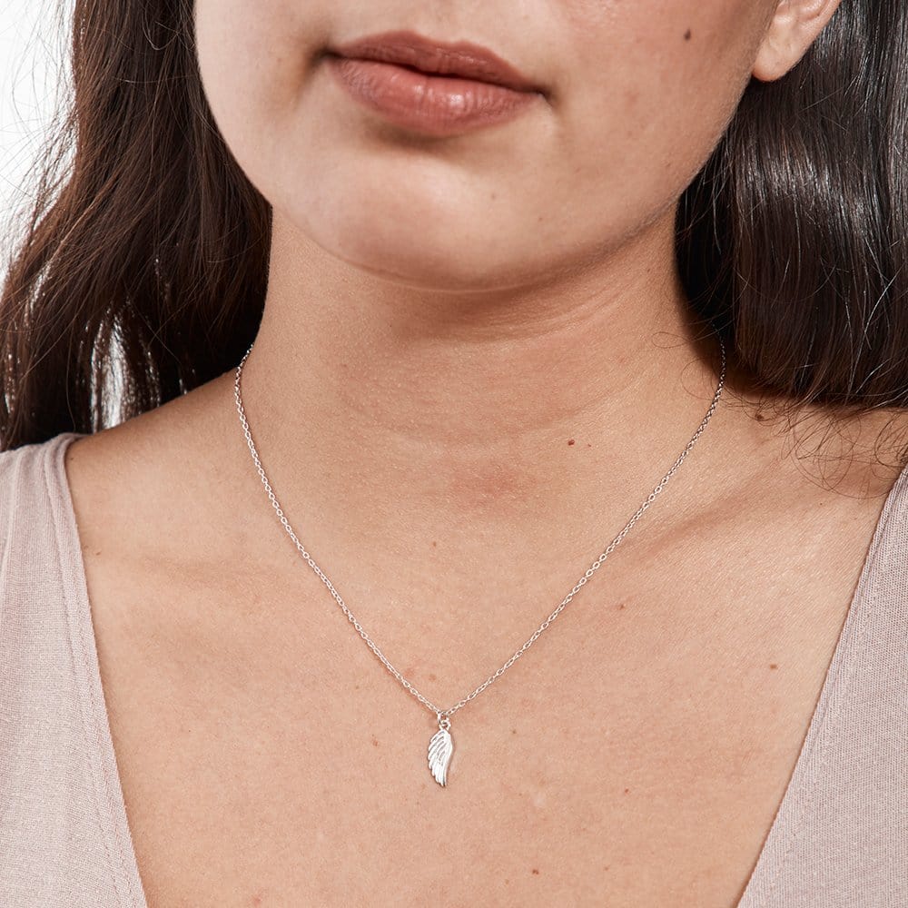 Sympathy Wing Pendant Necklace