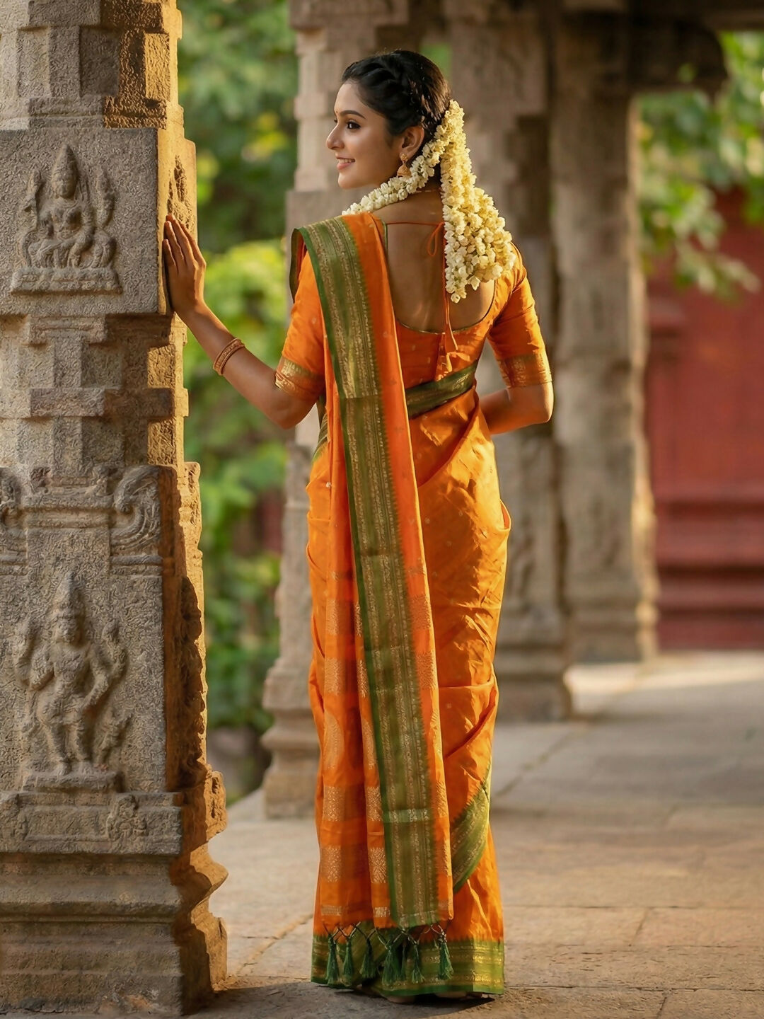 Mustard Soft Silk Saree with Matching Blouse Piece
