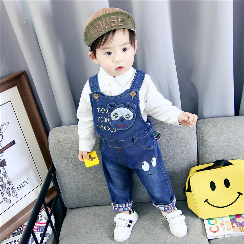 Korean Style Baby Denim Overalls for Boys and Girls
