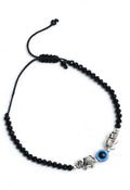 Traditional Nazariya handcraft bracelet with rustic oxidised metal finish