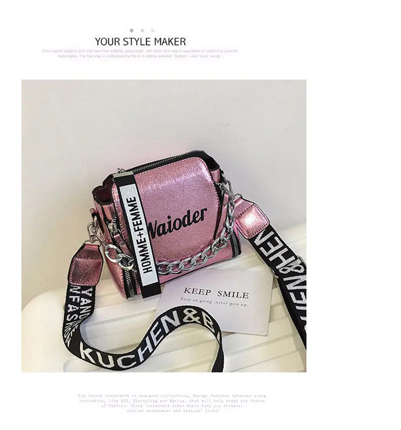 Trendy Crossbody Bag with Strap