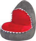Trend Lab Shark Toddler Chair - Plush Pillow Kids Chair Comfy Animal Chair for Toddlers 1-3 Years Old 21x19x19 Inches - Baby Chair Soft Toddler Lounge Chair Kids Bean Bag Chair Alternative