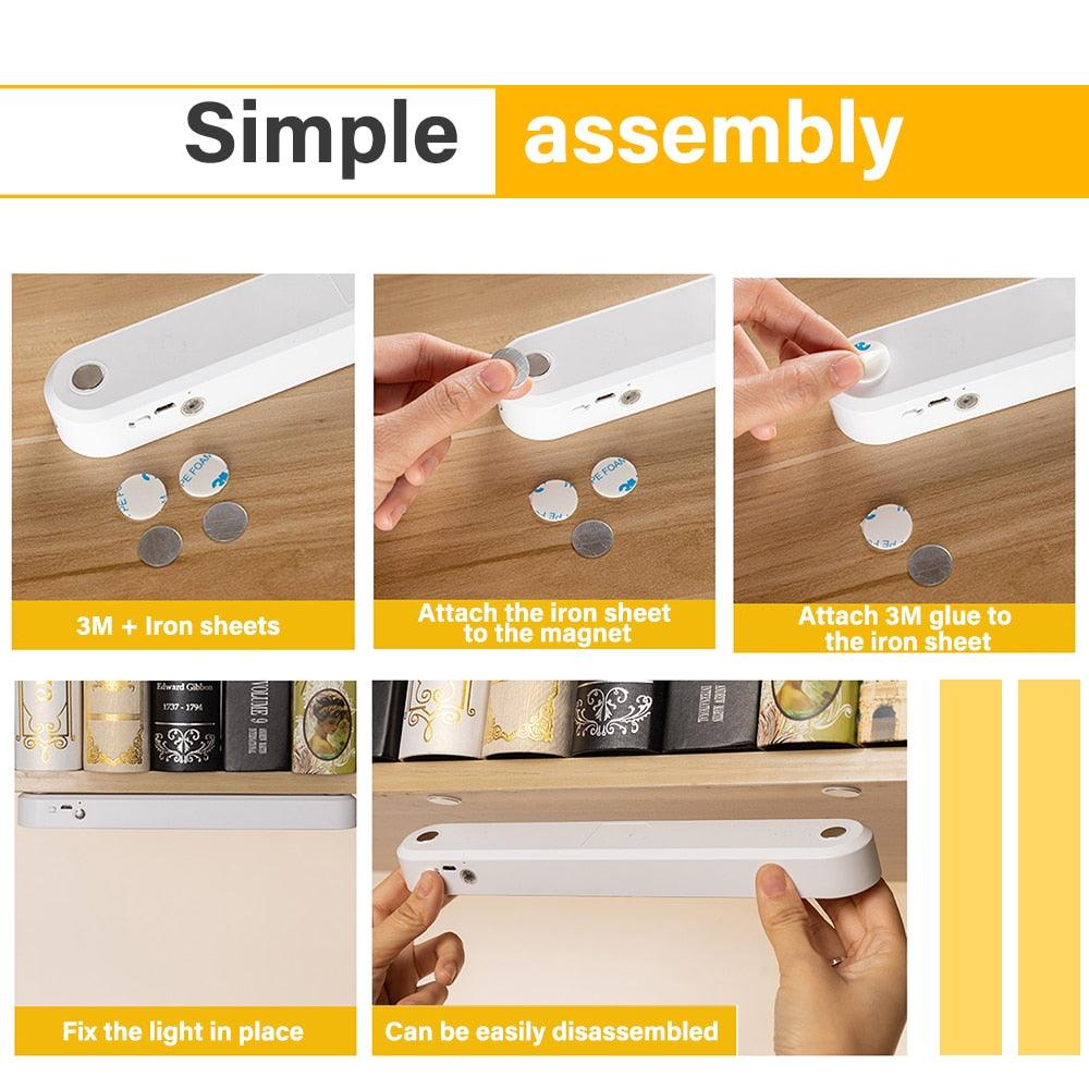 Rechargeable USB LED Desk Lamp with Touch Switch and Sleep Timer