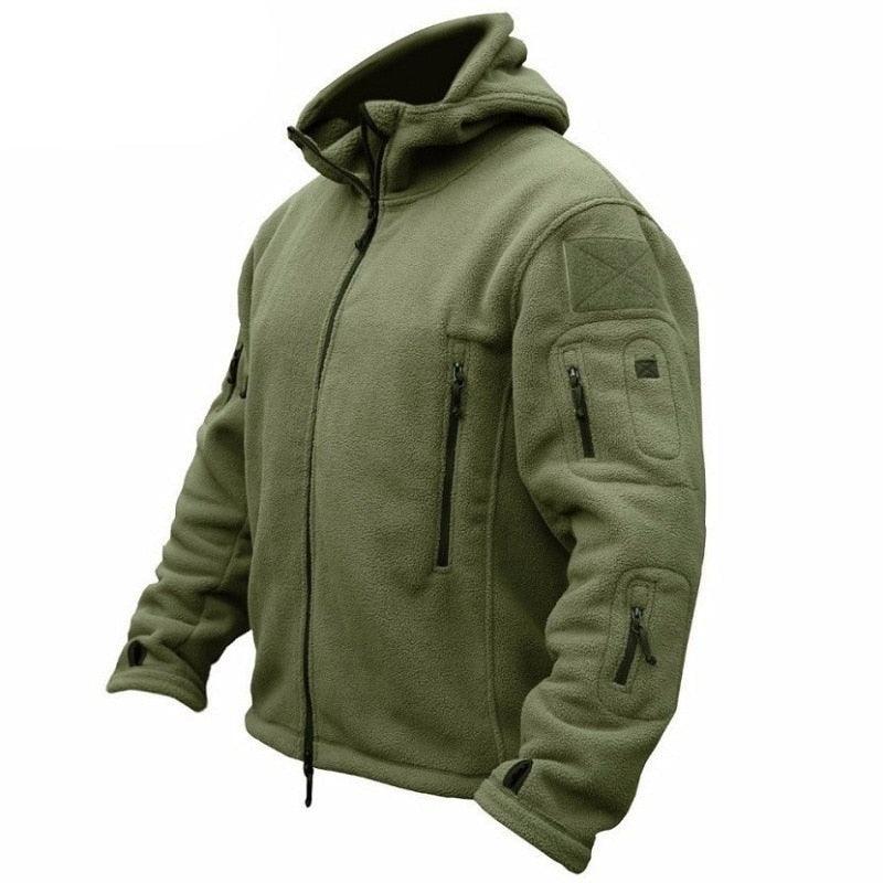 Men's Tactical Softshell Hiking Jacket with Underarm Zippers
