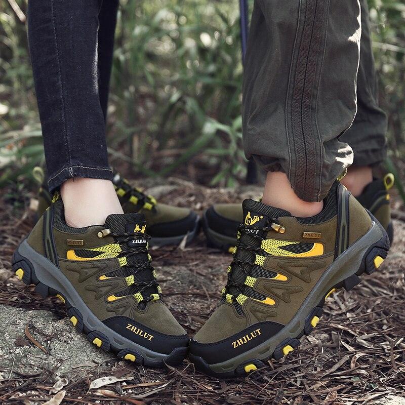 Unisex Waterproof Hiking Shoes – Non-Slip Outdoor Mountain Boots