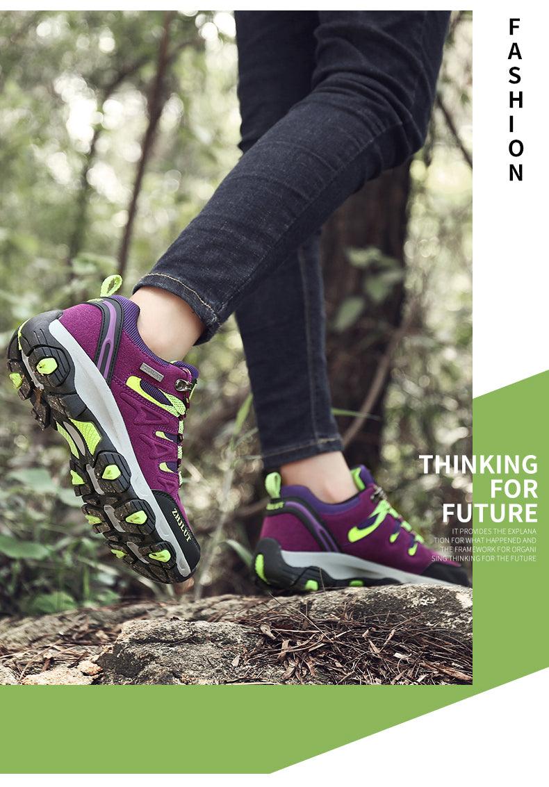 Unisex Waterproof Hiking Shoes – Non-Slip Outdoor Mountain Boots