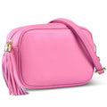Italian Genuine Pebbled Calf Leather Crossbody Bag