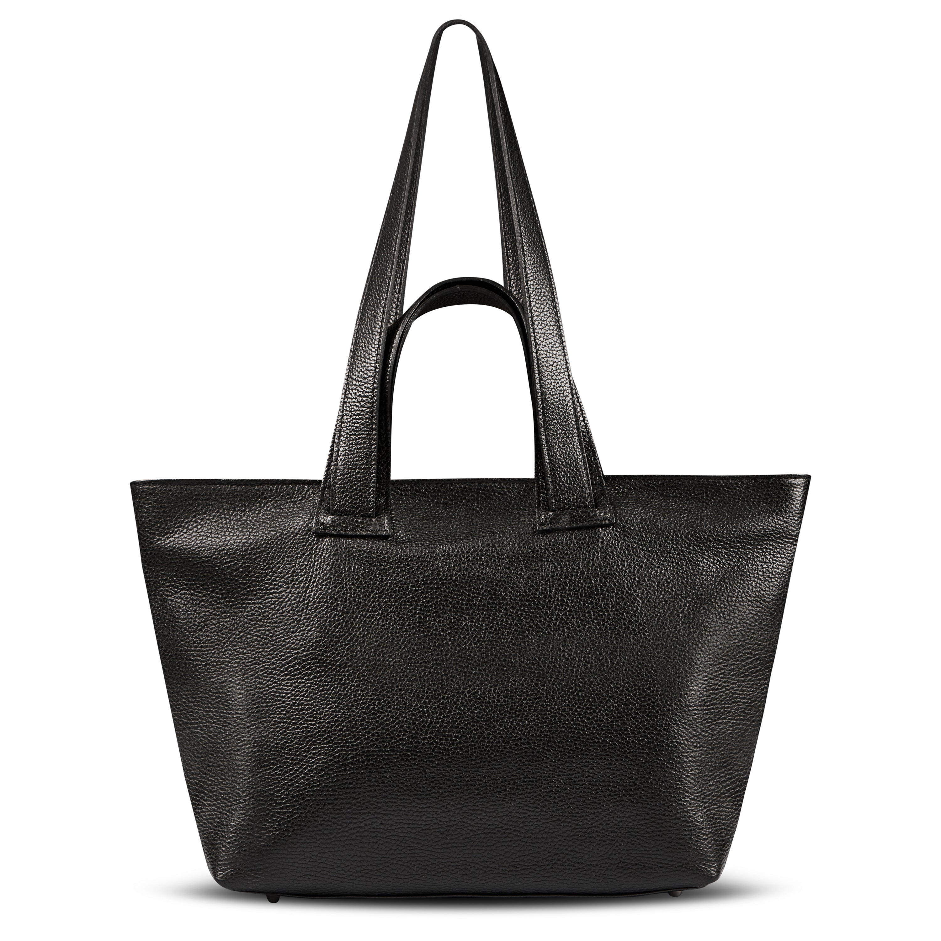 Italian Genuine Calf Leather Tote Bag in Professional Style