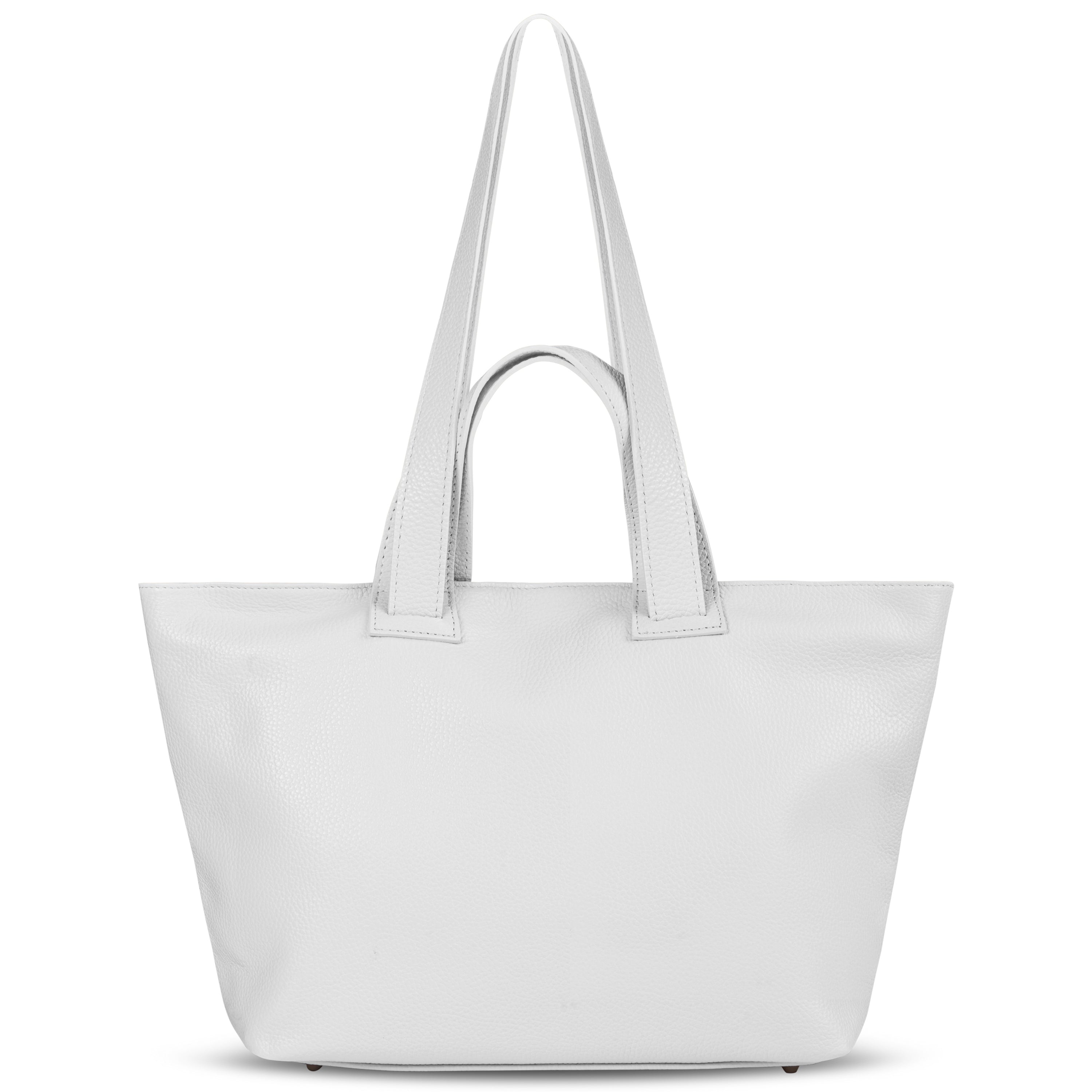 Italian Genuine Calf Leather Tote Bag in Professional Style