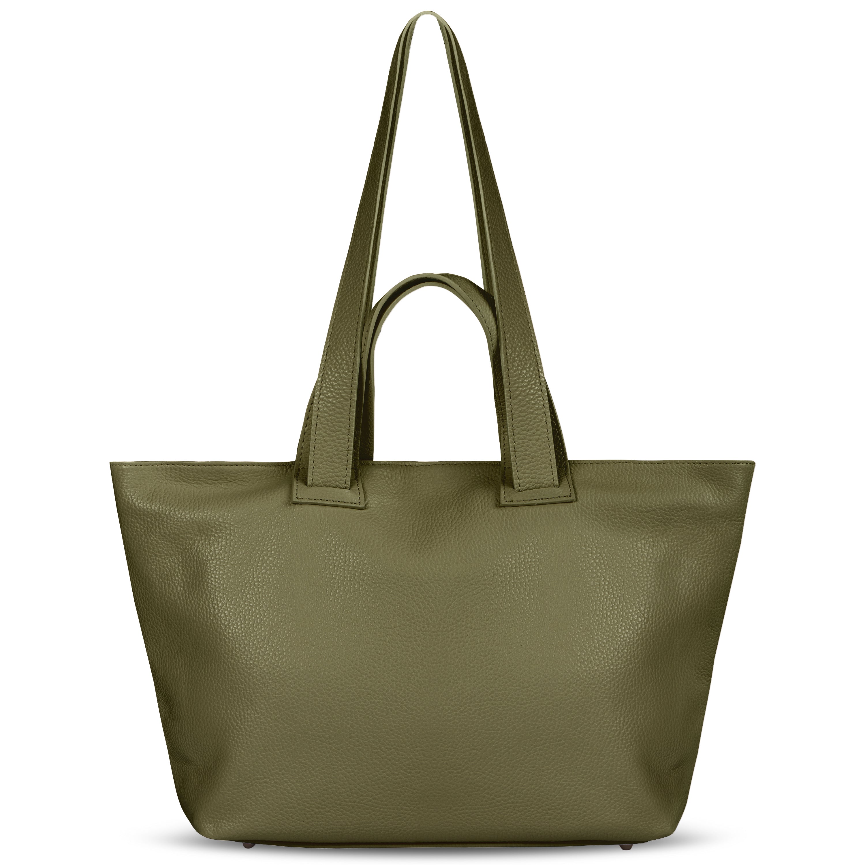Italian Genuine Calf Leather Tote Bag in Professional Style