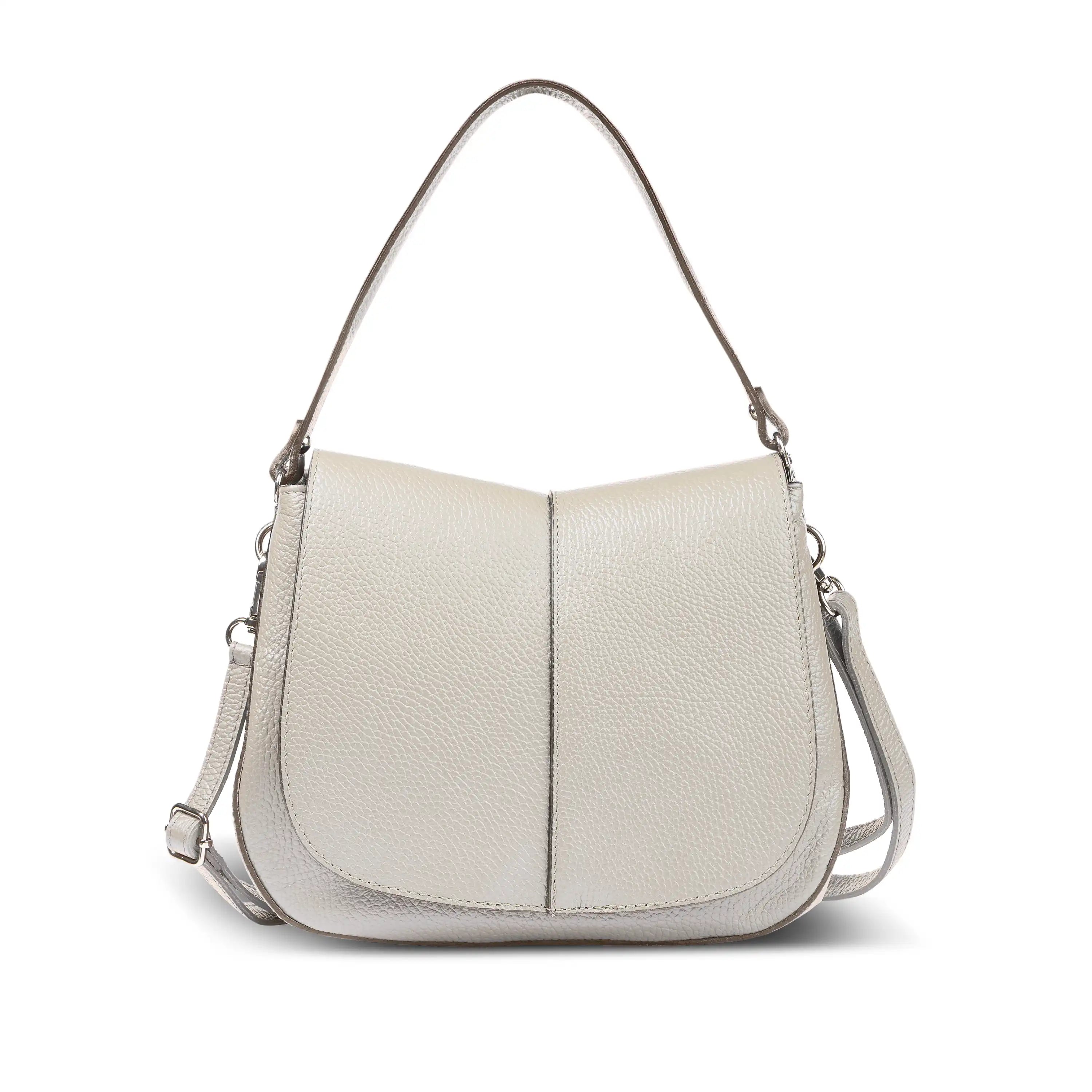 Italian Calf Leather Shoulder Bag – Structured Minimalist Purse