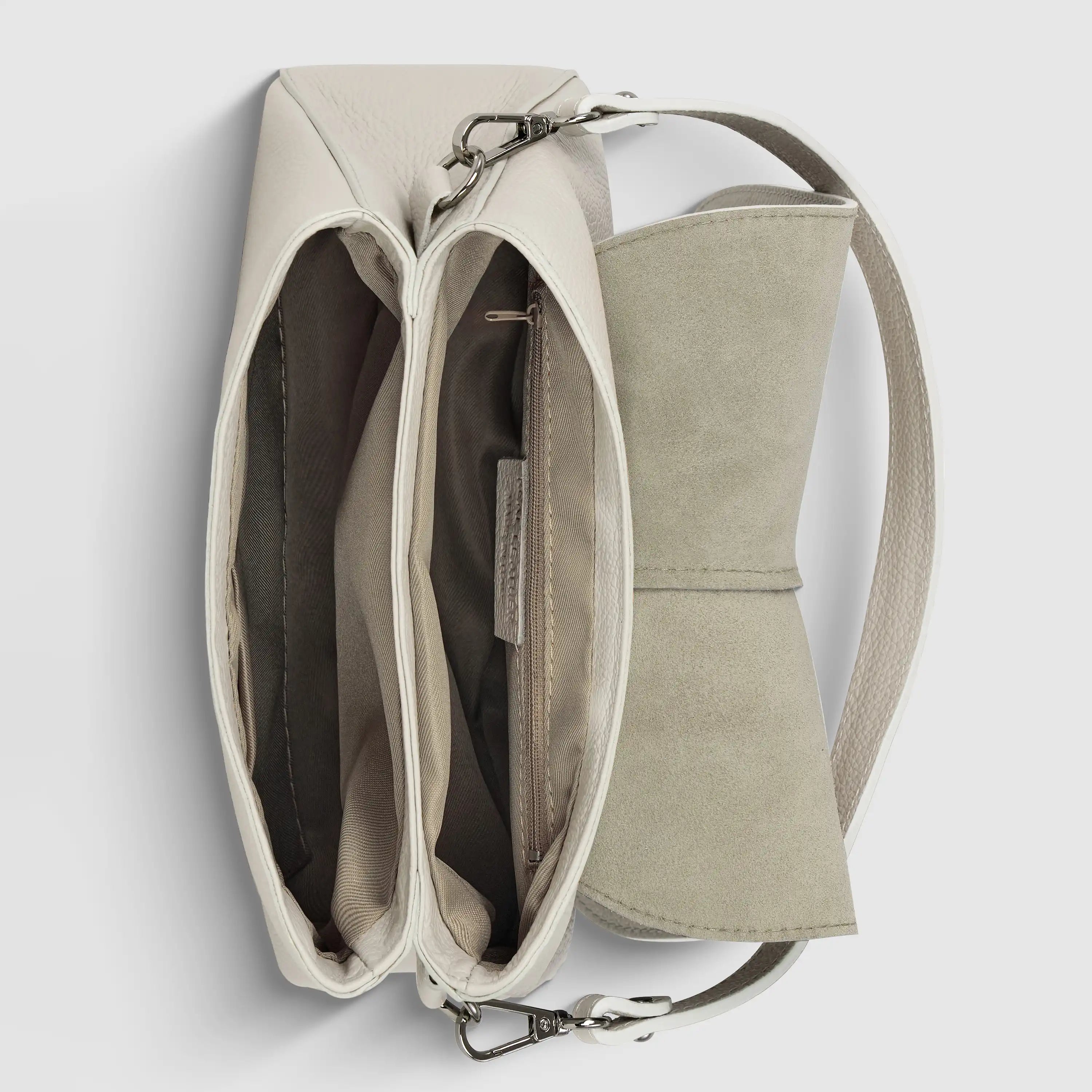 Italian Calf Leather Shoulder Bag – Structured Minimalist Purse