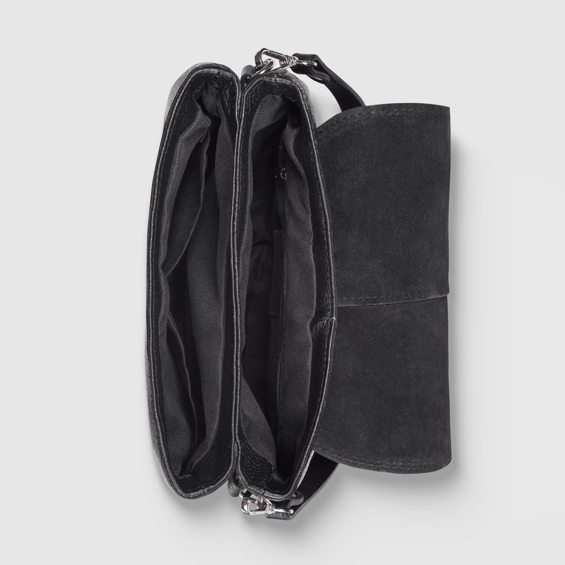Italian Calf Leather Shoulder Bag – Structured Minimalist Purse