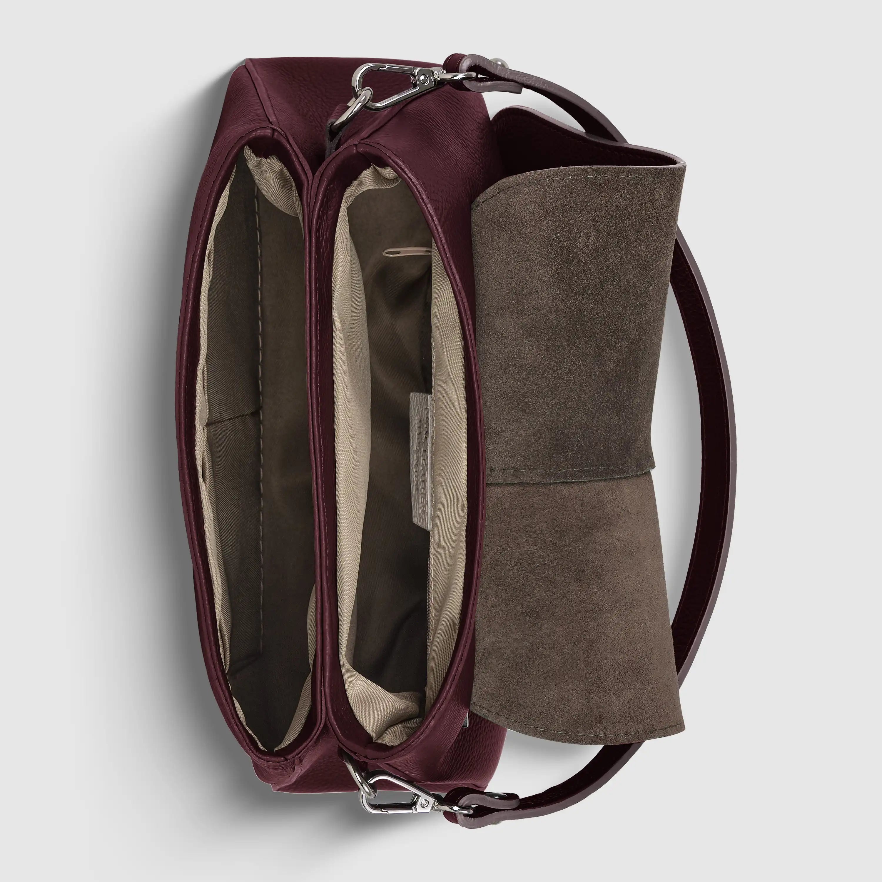 Italian Calf Leather Shoulder Bag – Structured Minimalist Purse