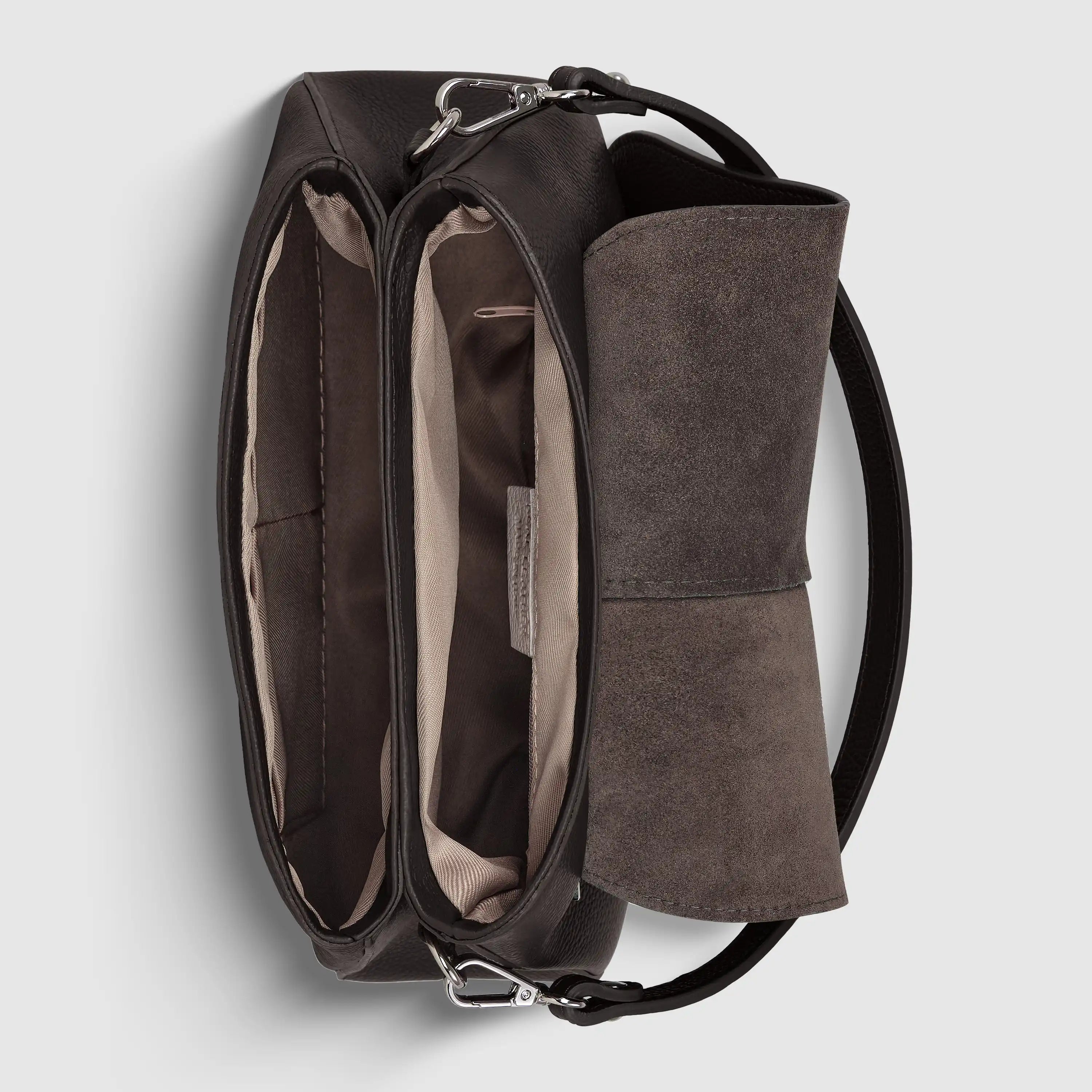Italian Calf Leather Shoulder Bag – Structured Minimalist Purse