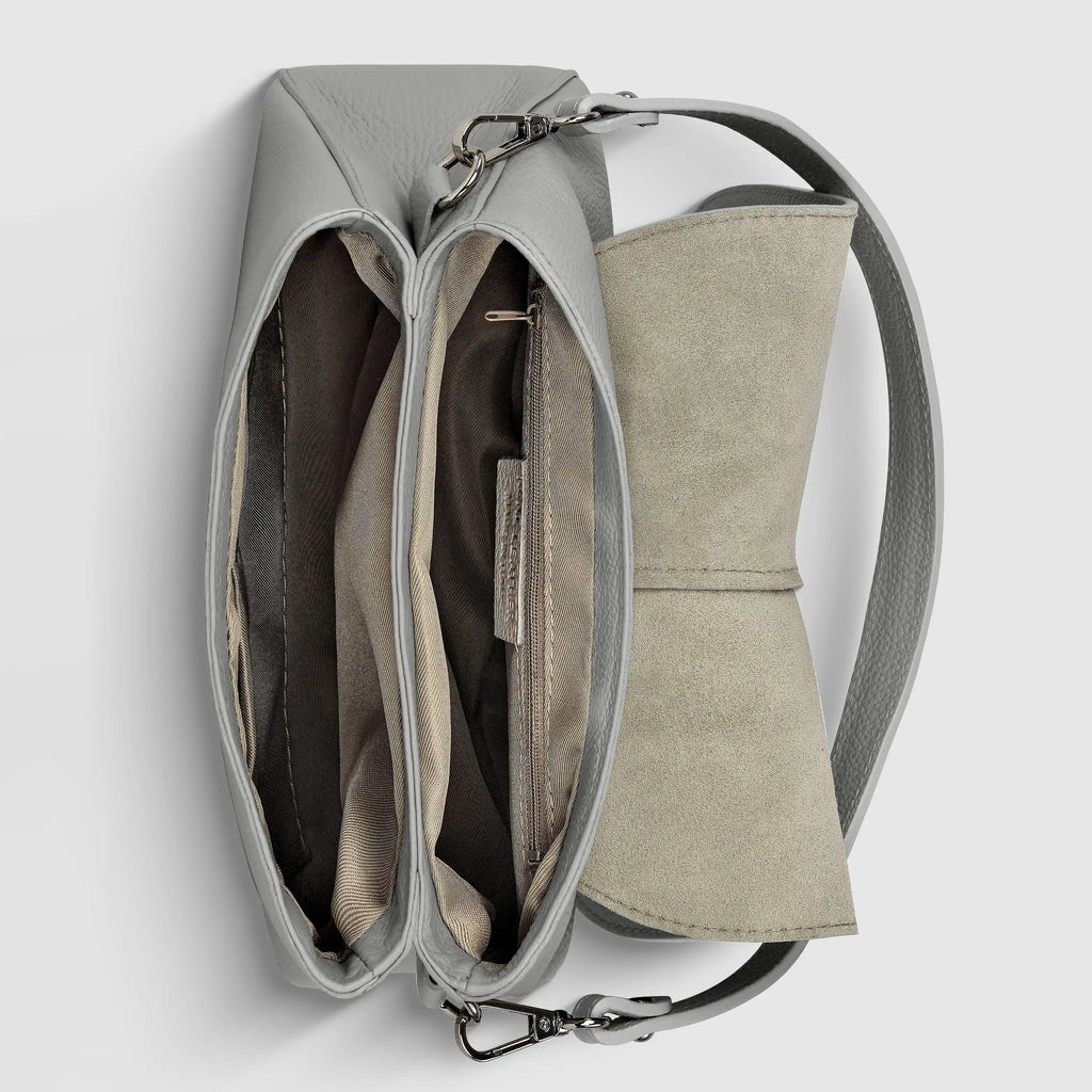 Italian Calf Leather Shoulder Bag – Structured Minimalist Purse