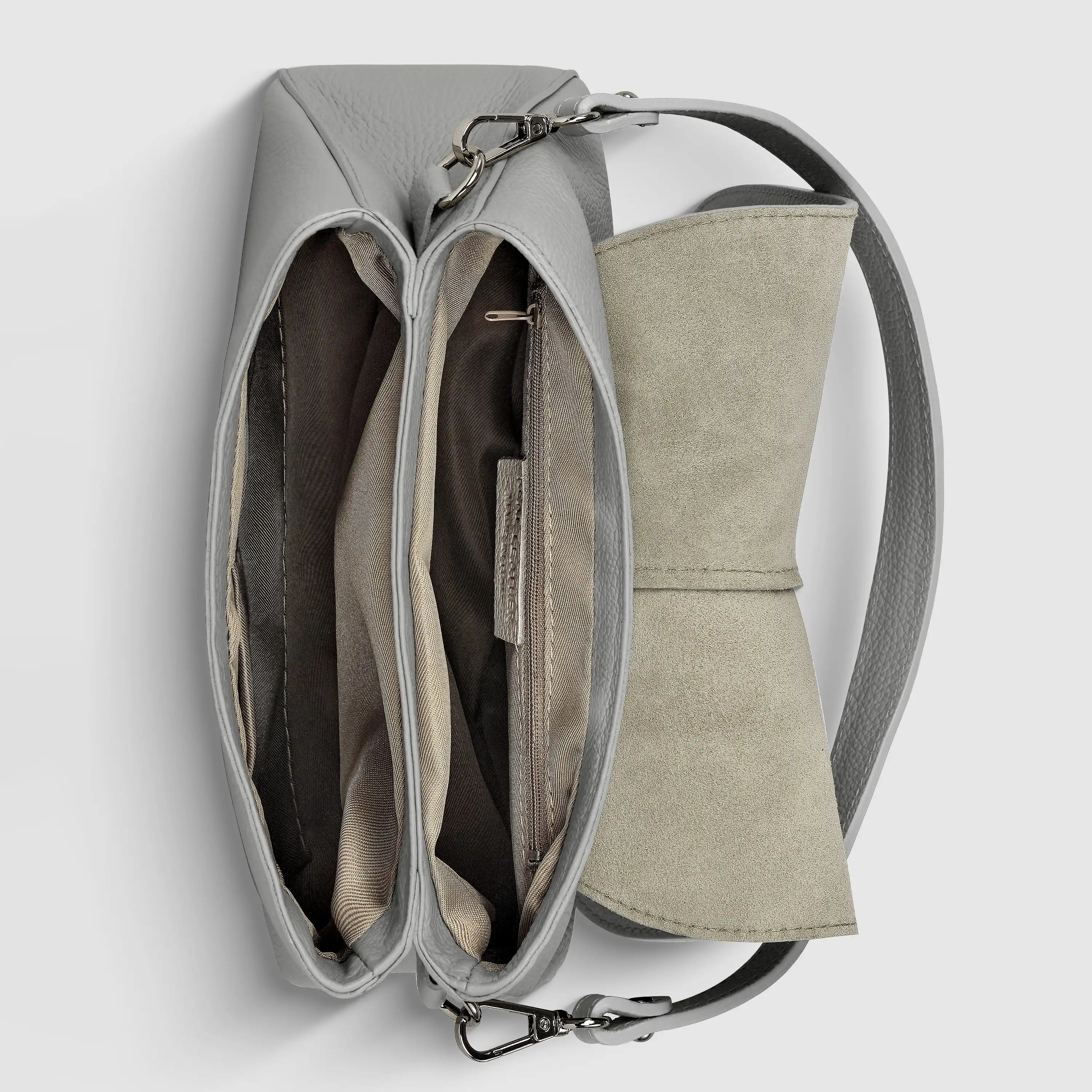 Italian Calf Leather Shoulder Bag – Structured Minimalist Purse