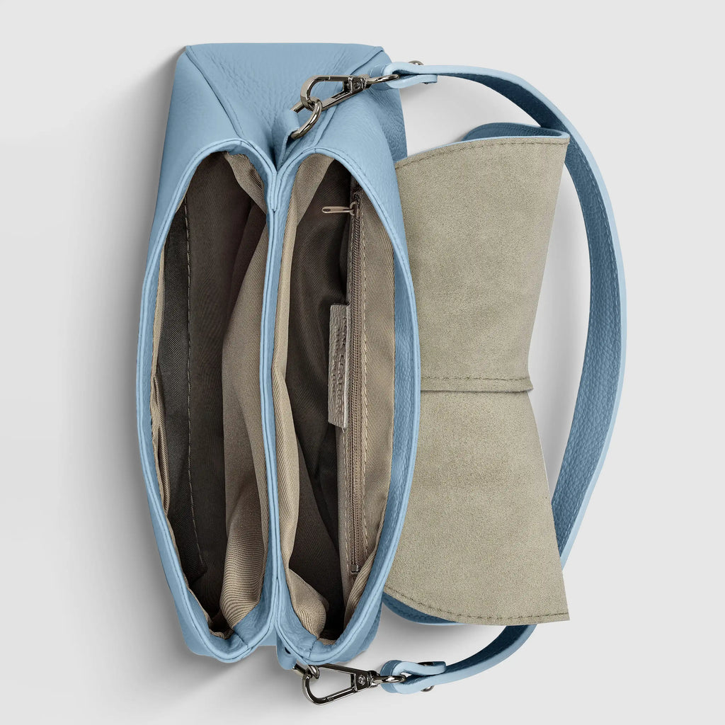 Italian Calf Leather Shoulder Bag – Structured Minimalist Purse
